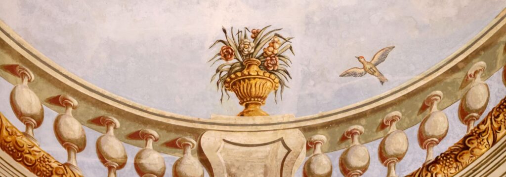 Stenski detajl iz Viteške dvorane.