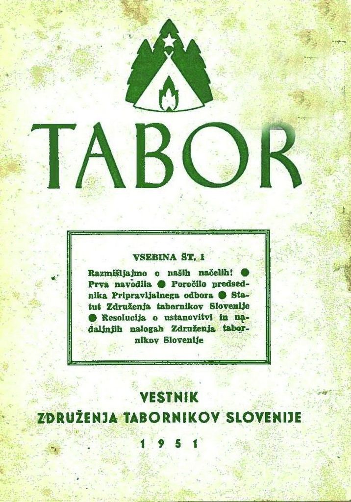 Naslovnica revije Tabor.