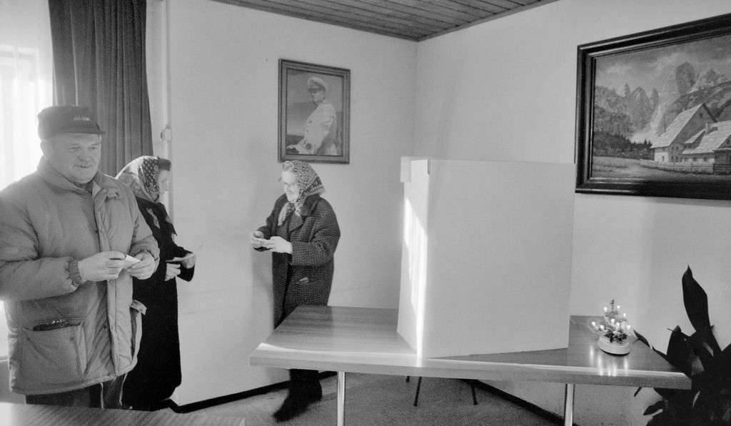 Volišče in volivci.