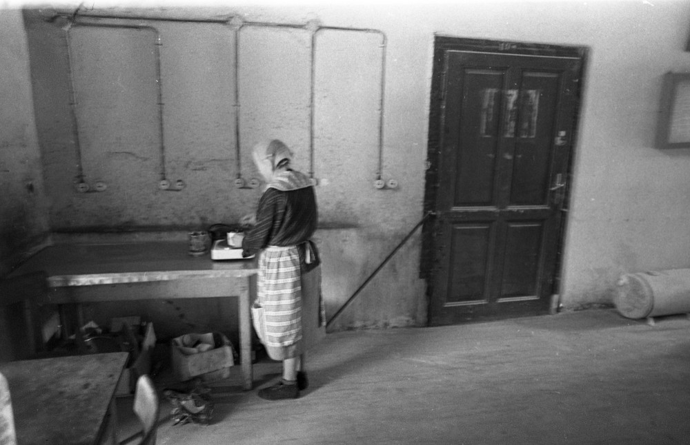 Ženska za štedilnikom.