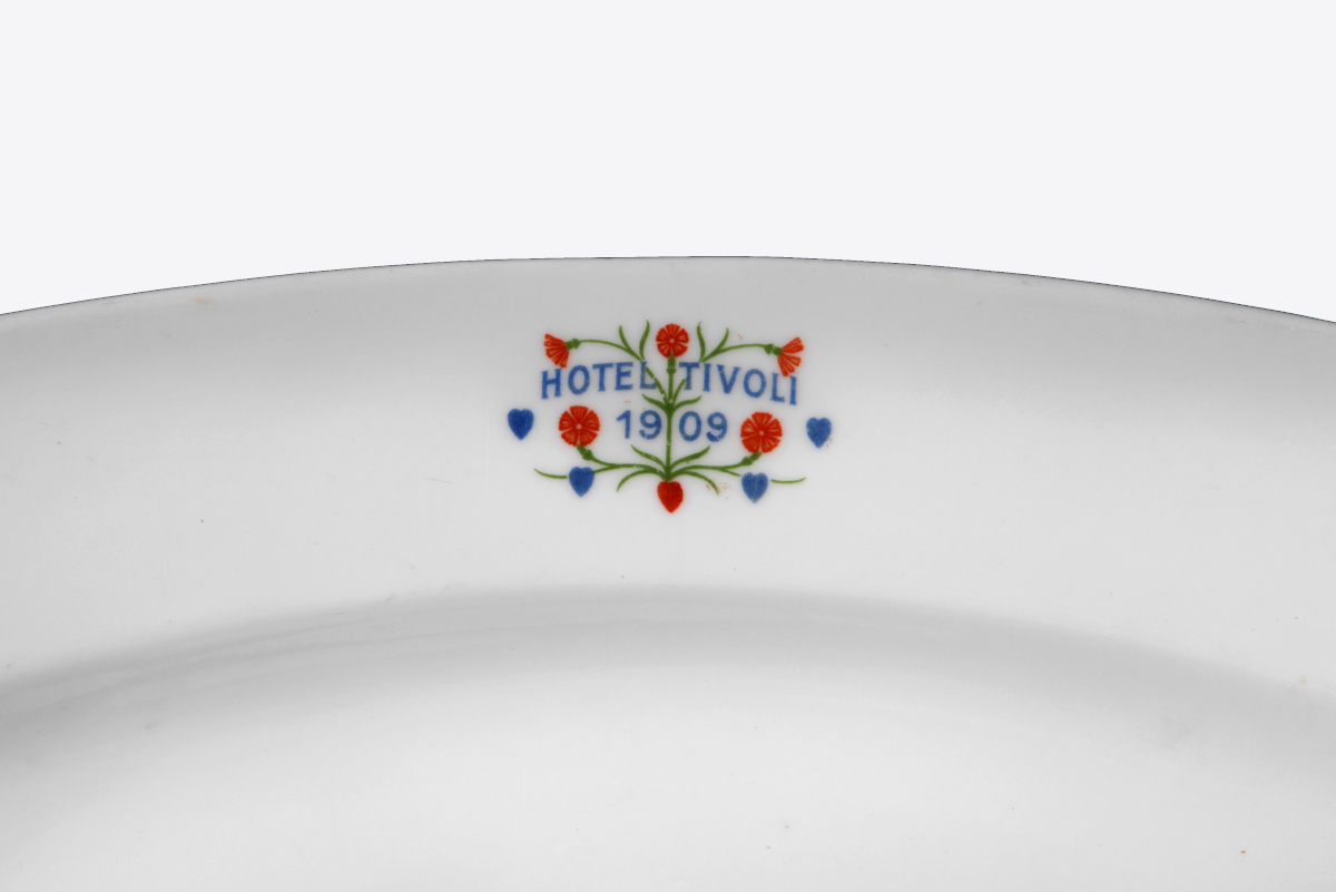 Napis Hotel Tivoli 1909